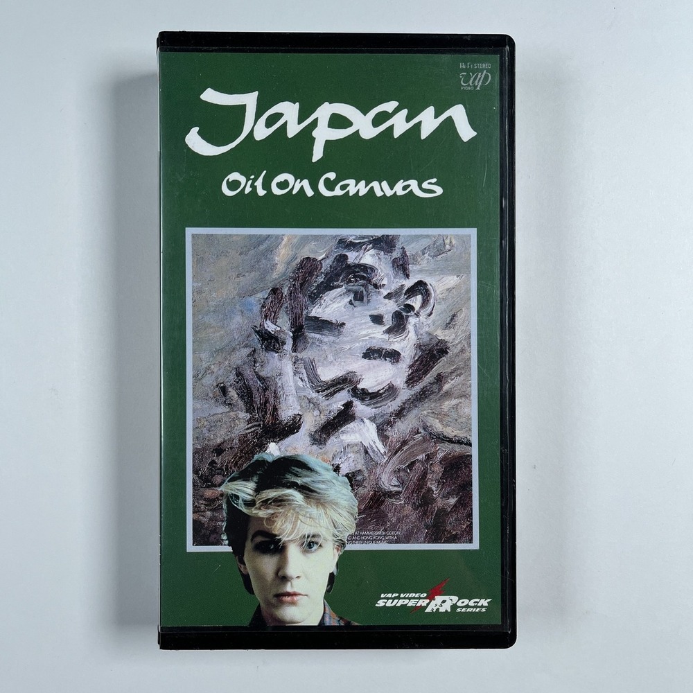 Japan Oil on Canvas VHS Tape Japanese VAP Video VPVR-60643 1992 David Sylvian